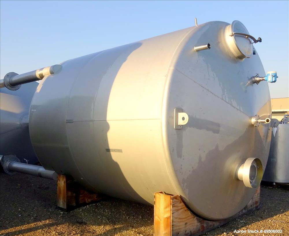 Used Apparatebau Nordhausen Tank, 5000 Gallon, 316 Stainless Steel.