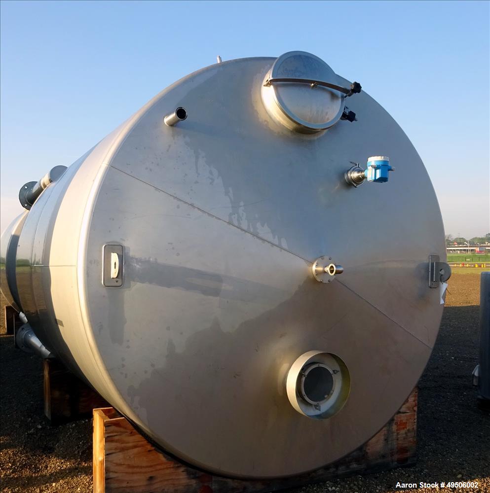 Used Apparatebau Nordhausen Tank, 5000 Gallon, 316 Stainless Steel.