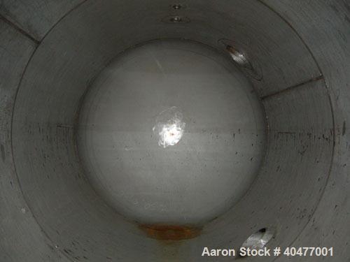 Used Applied Engineering Pressure Tank, 8,100 gallon, 304L stainless steel, horizontal. 9' diameter x 14'2'' long, 2 to 1 elliptical heads. Internal rated 16 psi at 150 deg F. Openings: top 2'', 3'',...