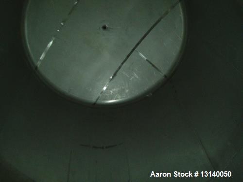 Used- Bendel, 304L Stainless Steel Vertical Pressure Tank, Approximately 20,700 Gallon . 12-8" diameter x 22 high straight s...