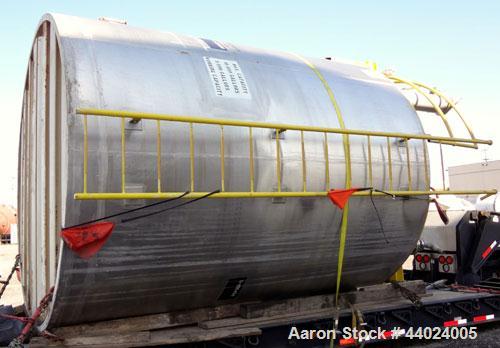 Used Bendel Tank, 10,000 Gallon, 304L Stainless Steel, Vertical.  Approximately 136” diameter x 165” straight side, slight coned top, sloped bottom.  UL Rated for above ground flammable storage, UL #...