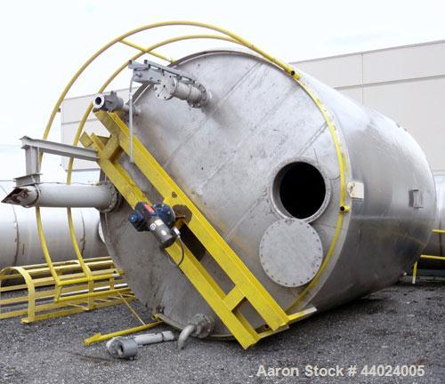 Used Bendel Tank, 10,000 Gallon, 304L Stainless Steel, Vertical.  Approximately 136” diameter x 165” straight side, slight coned top, sloped bottom.  UL Rated for above ground flammable storage, UL #...