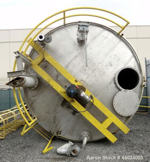 Used Bendel Tank, 10,000 Gallon, 304L Stainless Steel, Vertical.  Approximately 136” diameter x 165” straight side, slight coned top, sloped bottom.  UL Rated for above ground flammable storage, UL #...