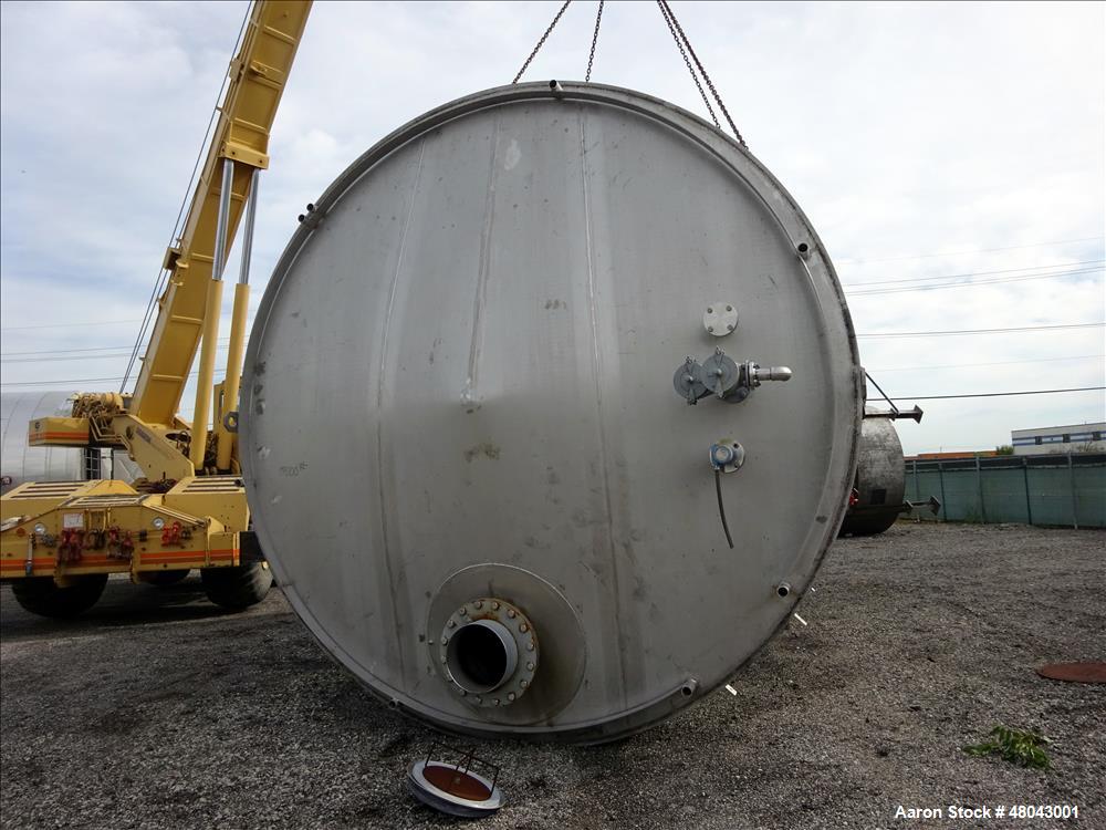 Used Bendel 25,000 Gallon 316L Stainless Steel Vertical Tank