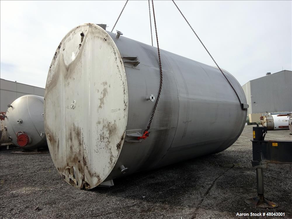 Used Bendel 25,000 Gallon 316L Stainless Steel Vertical Tank