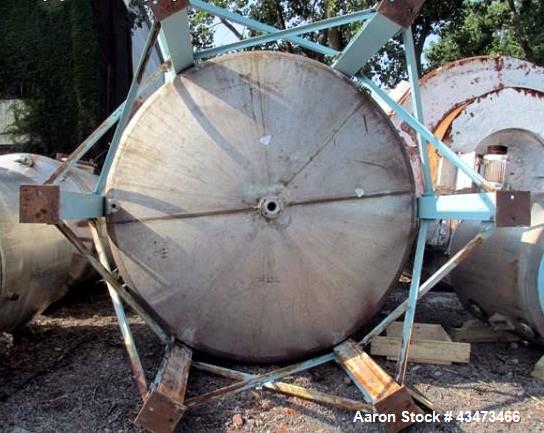 Used Buffalo Pressure Tank, 10,000 Gallon, 304 Stainless Steel, Vertical. Approximate 120" diameter x 188" straight side, dish top & bottom. Internal rated 14 psi at 300 degrees F. Openings top (2) 1...