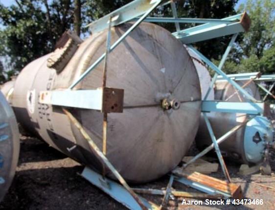 Used Buffalo Pressure Tank, 10,000 Gallon, 304 Stainless Steel, Vertical. Approximate 120" diameter x 188" straight side, dish top & bottom. Internal rated 14 psi at 300 degrees F. Openings top (2) 1...