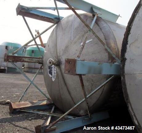 Used Buffalo Pressure Tank, 10,000 Gallon, 304 Stainless Steel, Vertical. Approximate 120" diameter x 188" straight side, dish top & bottom. Internal rated 14 psi at 300 degrees F. Openings top (2) 1...
