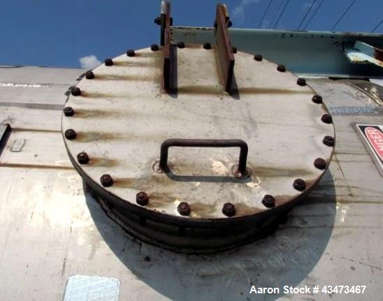 Used Buffalo Pressure Tank, 10,000 Gallon, 304 Stainless Steel, Vertical. Approximate 120" diameter x 188" straight side, dish top & bottom. Internal rated 14 psi at 300 degrees F. Openings top (2) 1...