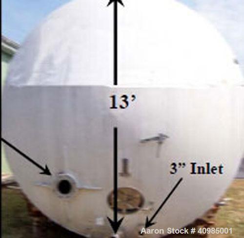 Used Cherry Burrell Horizontal Tank, 30,000 Gallon, Model CH. Height 13', length 38', 3" flanged inlet, 6" flanged outlet, stainless steel interior.