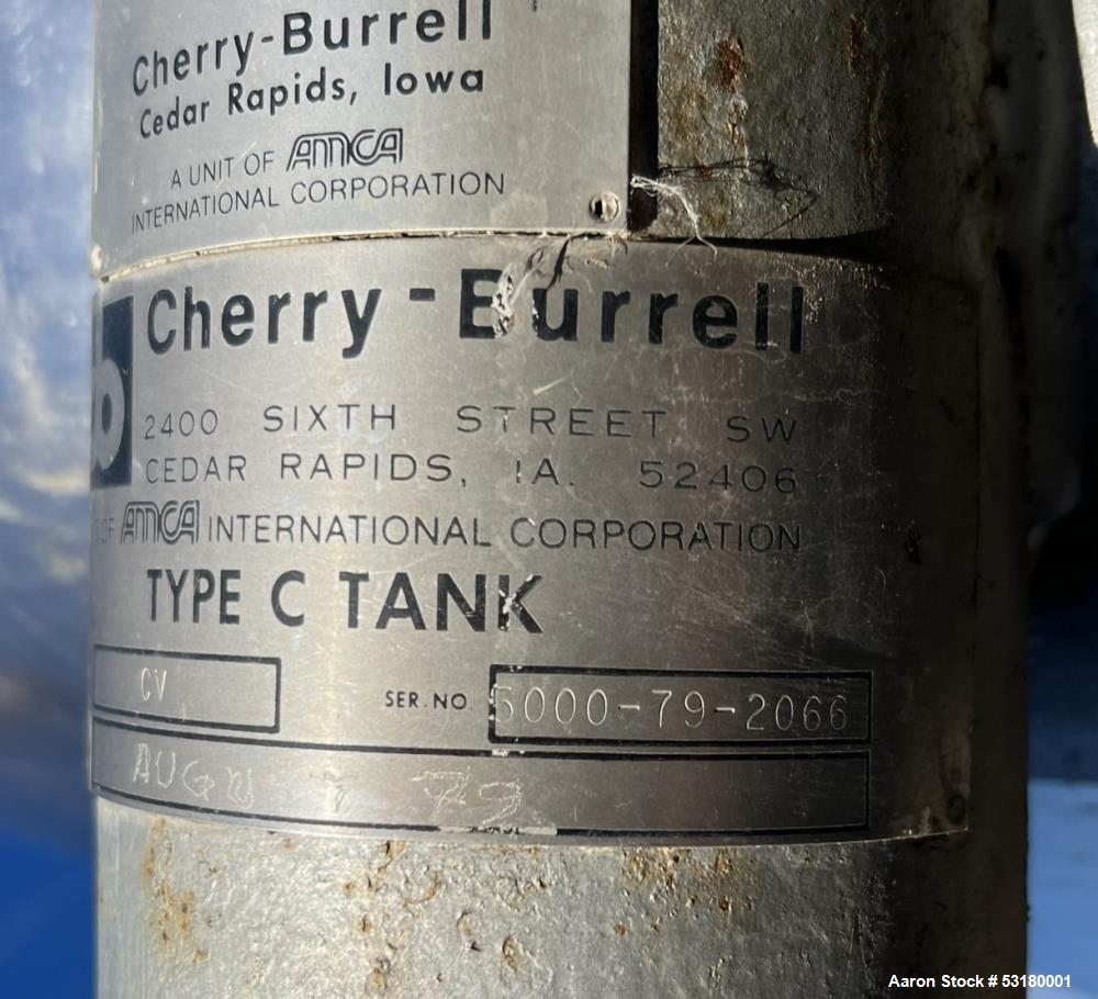 Cherry Burrell Tank, Model CV-5000, 5000 Gallon