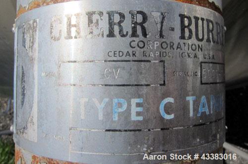 Used Cherry Burrell 5000 Gallon 304 Stainless Steel Mix Tank. Type CV. Approx. 8' Diameter x 12' 6"Straight Side. Dished Heads. Side 16" X 20" Oval Manway with Cover. Top Manway with Cover. Top Mount...