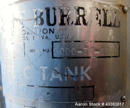 Used Cherry Burrell 5000 Gallon 304 Stainless Steel Mix Tank. Type CV. Approx. 8' Diameter x 12' 6"Straight Side. Dished Heads. Side 16" X 20" Oval Manway with Cover. Top Manway with Cover. Top Mount...