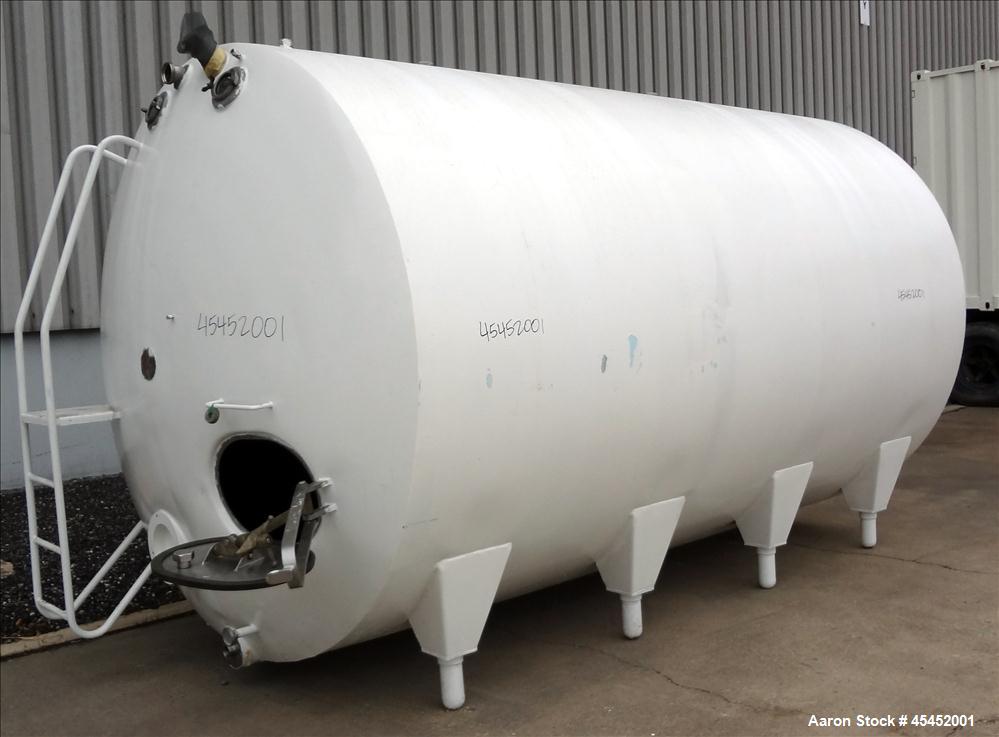 Used Cherry Burrel Tank, 5000 Gallon, Model DHP, 304 Stainless Steel, Horizontal. 96" diameter x 152" straight side, dished heads, insulated. Openings 16" x 20" oval manway with cover, (2) 3" top ope...