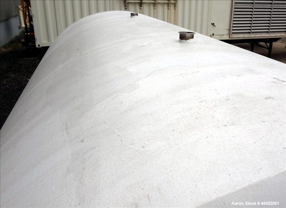 Used Cherry Burrel Tank, 5000 Gallon, Model DHP, 304 Stainless Steel, Horizontal. 96" diameter x 152" straight side, dished heads, insulated. Openings 16" x 20" oval manway with cover, (2) 3" top ope...