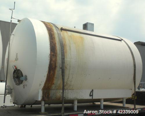 Used Cherry-Burrell Cold Wall Tank, 5000 Gallon, Model E, 304 Stainless Steel, Horizontal. 96" Diameter x 144" straight side, dished heads. Insulated with carbon steel sheathing. Approximate 102" x 7...