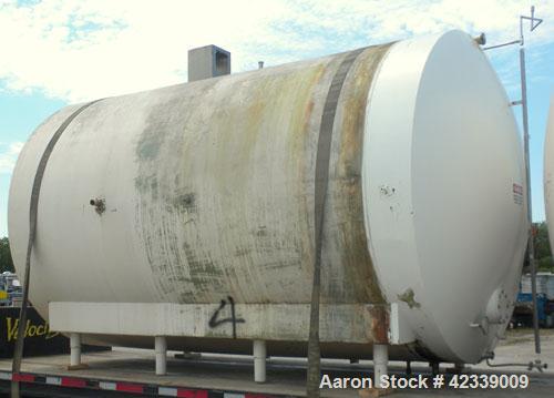 Used Cherry-Burrell Cold Wall Tank, 5000 Gallon, Model E, 304 Stainless Steel, Horizontal. 96" Diameter x 144" straight side, dished heads. Insulated with carbon steel sheathing. Approximate 102" x 7...