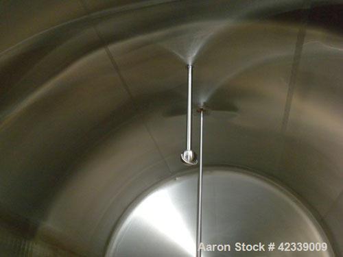 Used- Cherry-Burrell Cold Wall Tank, 5000 Gallon, Model E, 304 Stainless Steel, Horizontal. 96" Diameter x 144" straight sid...