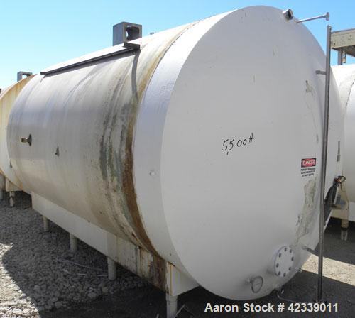 Used Cherry-Burrell Cold Wall Tank, 5000 Gallon, Model E, 304 Stainless Steel, Horizontal. 96" Diameter x 144" straight side, dished heads. Insulated with carbon steel sheathing. Approximate 102" x 7...