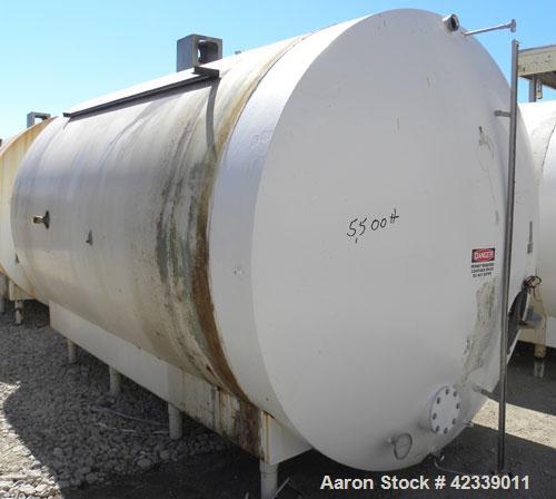 Used- Cherry-Burrell Cold Wall Tank, 5000 Gallon, Model E, 304 Stainless Steel, Horizontal. 96" Diameter x 144" straight sid...