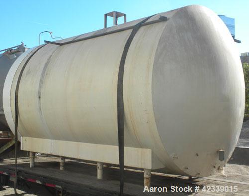 Used- Cherry-Burrell Cold Wall Tank, 5000 Gallon, Model E, 304 Stainless Steel, Horizontal. 96" Diameter x 144" straight sid...