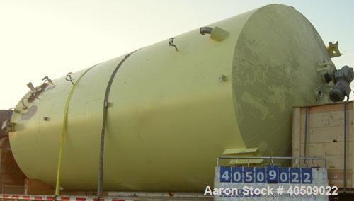 Used Cherry Burrell Silo Tank, 5,000 Gallon, Model SVW, 304 Stainless Steel, Vertical. 84" diameter x 213" straight side, dished top, sloped bottom. Partial sidewall cold jacket, 40 square feet, rate...