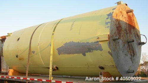 Used Cherry Burrell Silo Tank, 5,000 Gallon, Model SVW, 304 Stainless Steel, Vertical. 84" diameter x 213" straight side, dished top, sloped bottom. Partial sidewall cold jacket, 40 square feet, rate...