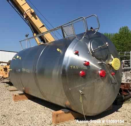 Used- 5000 Gallon Cherry Burrell Sanitary Jacketed Mix Tank.