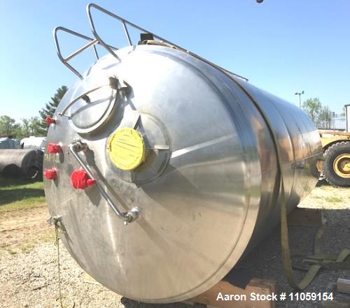 Used- 5000 Gallon Cherry Burrell Sanitary Jacketed Mix Tank.