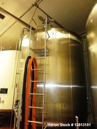 Used 5,000 Gallon Stainless Steel Cherry Burrell Agitated Mix Tank