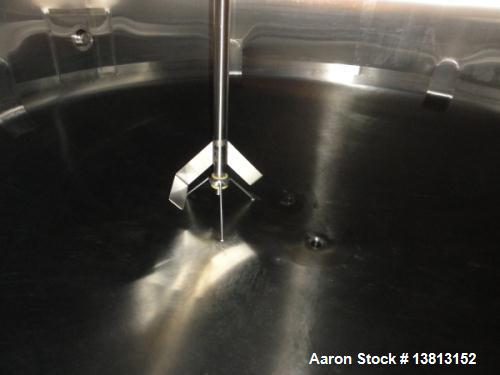 Used 8000 Gallon Stainless Steel Cherry Burrell Top Agitated Mix Tank. 