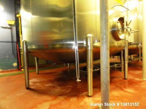 Used 8000 Gallon Stainless Steel Cherry Burrell Top Agitated Mix Tank. 