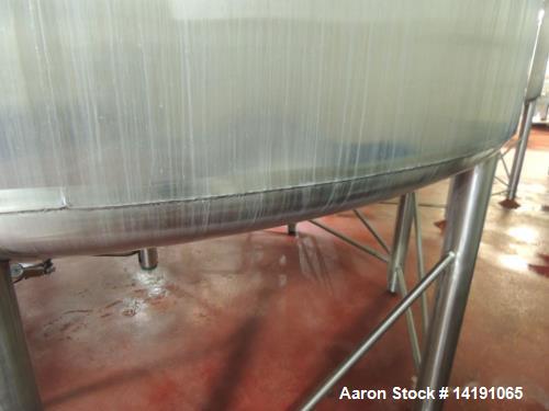 Used 10,000 Gallon Cherry Burrell Stainless Steel Jacketed Mix Tank. 316L SS contact parts with T304 SS exterior parts. Dimensions 136" ID x 153" Straight Side. 254" OAH - not including drive. Jacket...