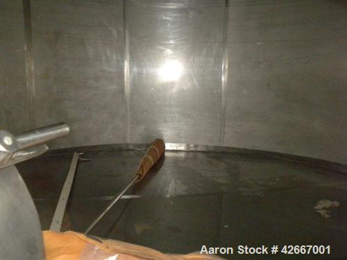 Used Cherry-Burrell Tri-Canada Tank, 6000 Imperial Gallons (7205 U.S. Gallons), 304 Stainless Steel, Vertical. Approximately 128" diameter x 118" straight side. Flat top, sloped bottom. 1-1/4" Diamet...