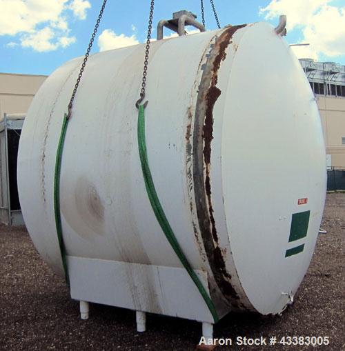 Used Cherry-Burrell Storage Tank, 5000 Gallon, 304 Stainless Steel, Horizontal. 120” Diameter x 84” straight side, dished heads. Insulated with carbon steel sheathing. Channel jacket on partial botto...