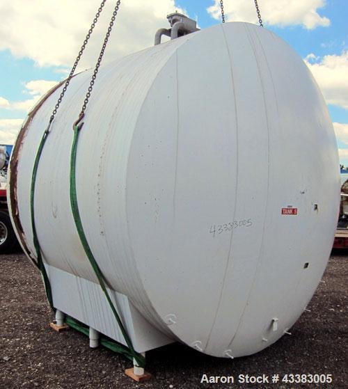 Used Cherry-Burrell Storage Tank, 5000 Gallon, 304 Stainless Steel, Horizontal. 120” Diameter x 84” straight side, dished heads. Insulated with carbon steel sheathing. Channel jacket on partial botto...