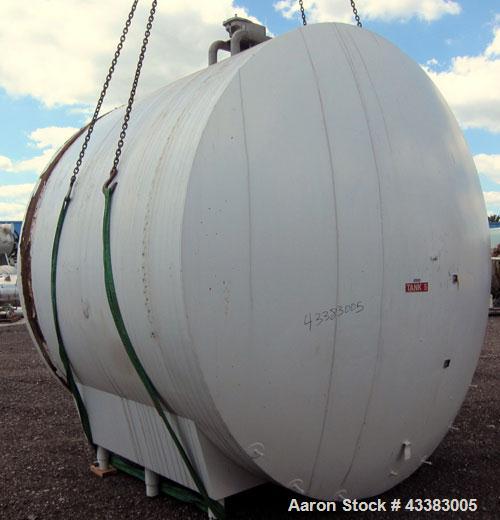 Used Cherry-Burrell Storage Tank, 5000 Gallon, 304 Stainless Steel, Horizontal. 120” Diameter x 84” straight side, dished heads. Insulated with carbon steel sheathing. Channel jacket on partial botto...