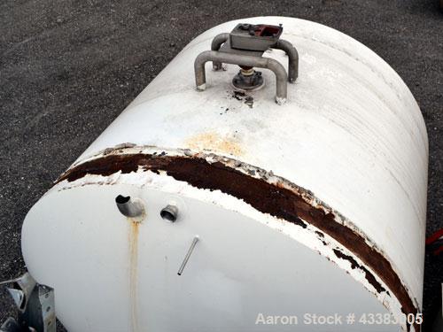 Used Cherry-Burrell Storage Tank, 5000 Gallon, 304 Stainless Steel, Horizontal. 120” Diameter x 84” straight side, dished heads. Insulated with carbon steel sheathing. Channel jacket on partial botto...
