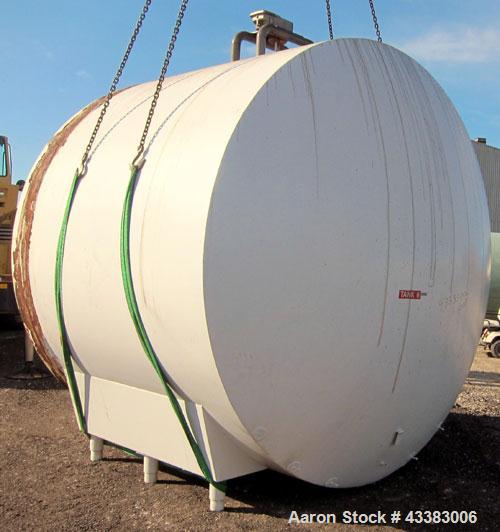 Used Cherry Burrell Storage Tank, 5000 Gallon, 304 Stainless Steel, Horizontal. 120" Diameter x 84" straight side, dished heads. Insulated with carbon steel sheathing. Channel jacket on partial botto...
