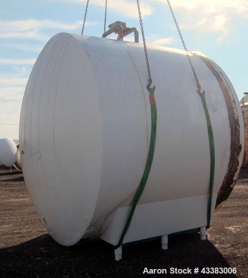 Used Cherry Burrell Storage Tank, 5000 Gallon, 304 Stainless Steel, Horizontal. 120" Diameter x 84" straight side, dished heads. Insulated with carbon steel sheathing. Channel jacket on partial botto...