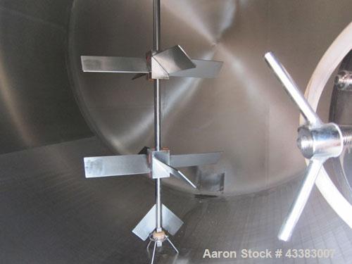 Used Cherry Burrell Storage Tank, 5000 Gallon, 304 Stainless Steel, Horizontal. 120” Diameter x 84” straight side, dished heads. Insulated with carbon steel sheathing. Channel jacket on partial botto...