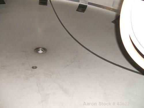 Used Cherry Burrell 10,000 gallon stainless steel storage tank. Approx. 10'6" diameter x 14' straight side. Dished heads. Side entering 3 hp XP agitator, 230/460 volt, 3/60, 1170 rpm. 3-blade prop. 1...