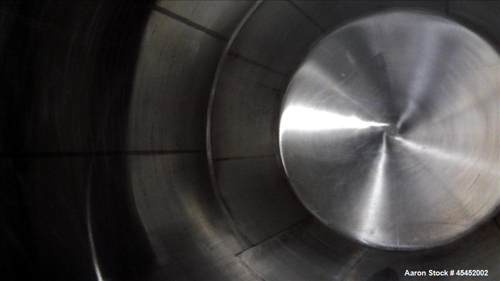 Used Cherry Burrel Tank, 5000 Gallon, 304 Stainless Steel, Horizontal. 96" diameter x 152" straight side, dished heads, insulated. Openings 20" x 17" oval manway with cover, (3) 3" top openings, (2) ...