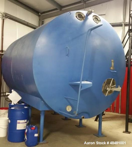 Used- Cherry Burrell 5000 Gallon Stainless Steel Tank. Insulated, jacketed, 316 stainless steel. Sloped bottom, thermometer ...