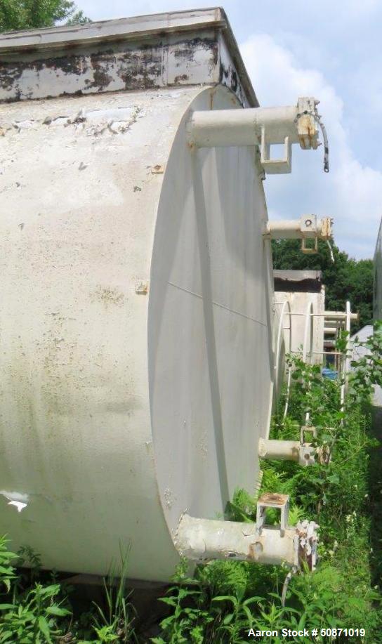 Used Mueller 8,000 Gallon Mix Tank, 304 Stainless Steel, Vertical.