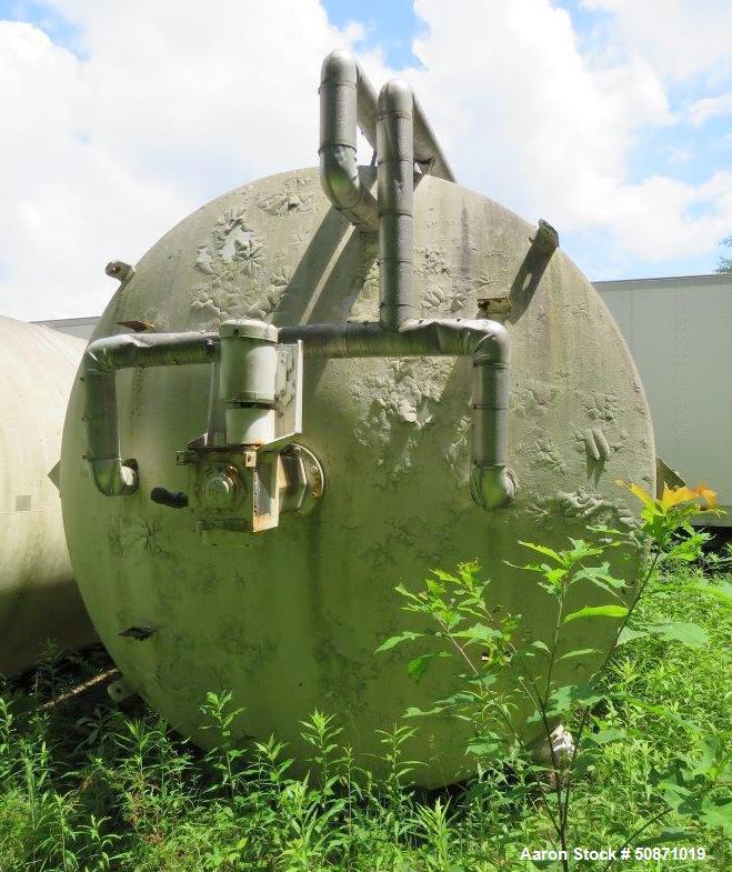 Used Mueller 8,000 Gallon Mix Tank, 304 Stainless Steel, Vertical.