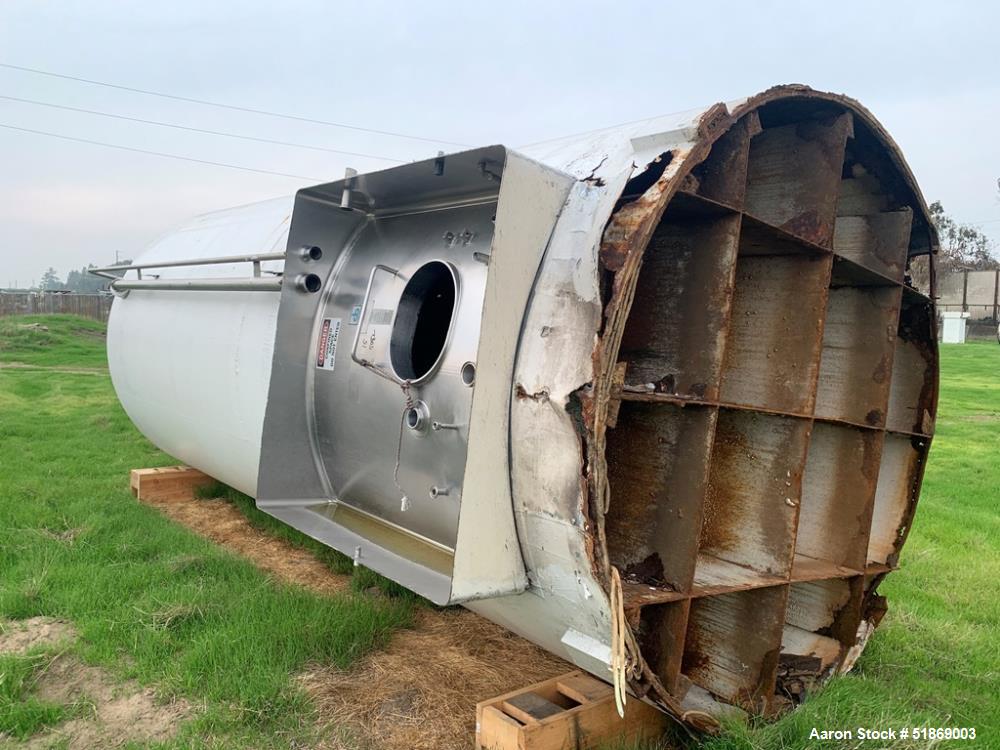 6,000 Gallon Cherry Burrell Jacketed Silo