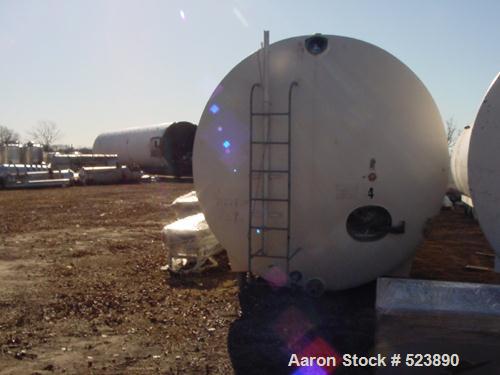 USED: 10,000 Gallon Cherry Burrell insulated horizontal storage tank.304 stainless steel interior, mild steel painted exterior. 10' outsidediameter x 22'4" long x 23'1/2" inside length x 9'.