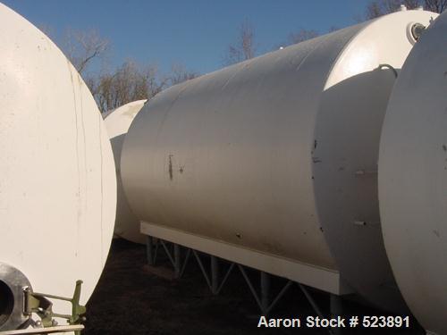 USED: 10,000 Gallon Cherry Burrell insulated horizontal storage tank.304 stainless steel interior, mild steel painted exterior. 10' outside diameter x 22'4" long x 23'1/2" inside length x 9'.