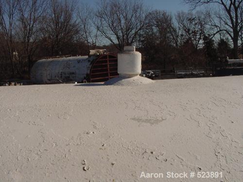 USED: 10,000 Gallon Cherry Burrell insulated horizontal storage tank.304 stainless steel interior, mild steel painted exterior. 10' outside diameter x 22'4" long x 23'1/2" inside length x 9'.